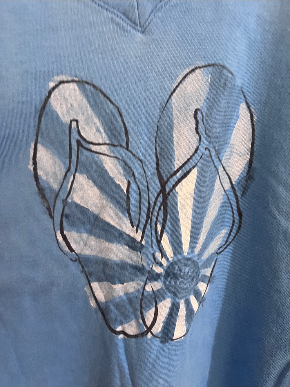 Life Is Good Light Blue Crusher Tee - Picture 3 of 4